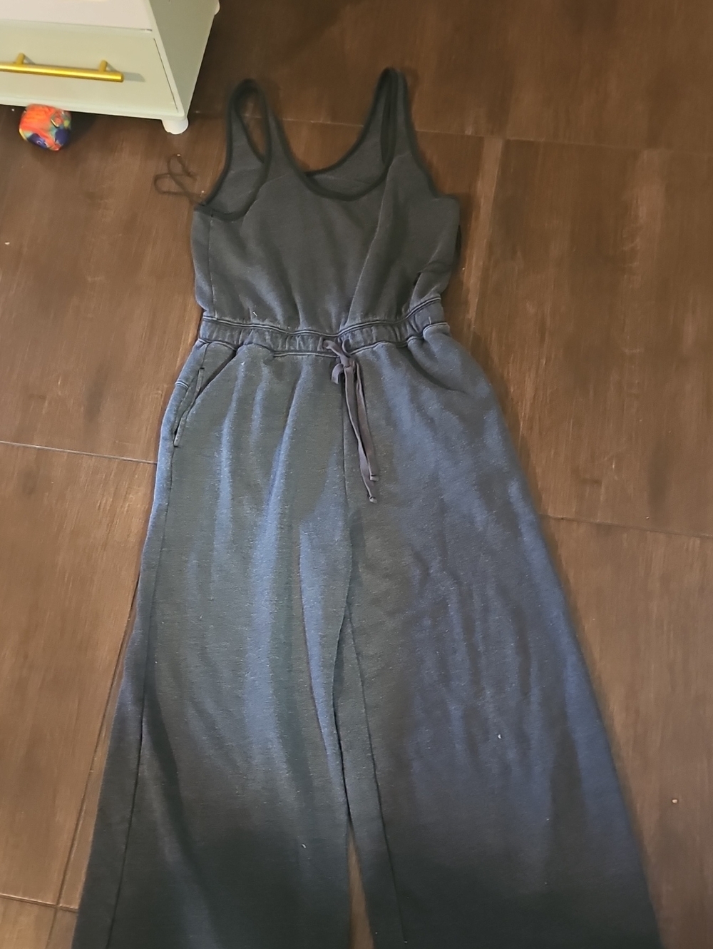 Free People Size Small Casual Sleeveless Drawstring Jumpsuit - Black